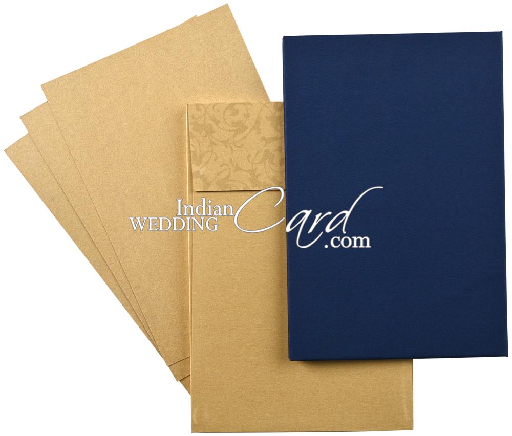 D-10913, Blue Color, Shimmery Finish Paper, Designer Multifaith ...