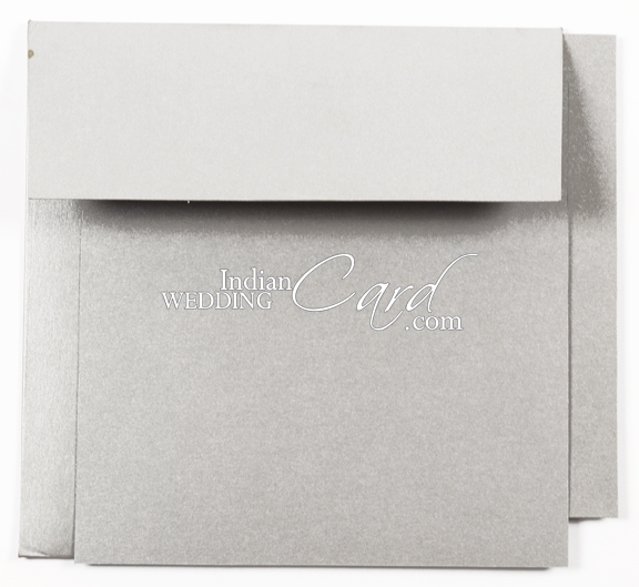 D-5580, Turquoise Color, Shimmery Finish Paper, Ribbon Layered Cards ...
