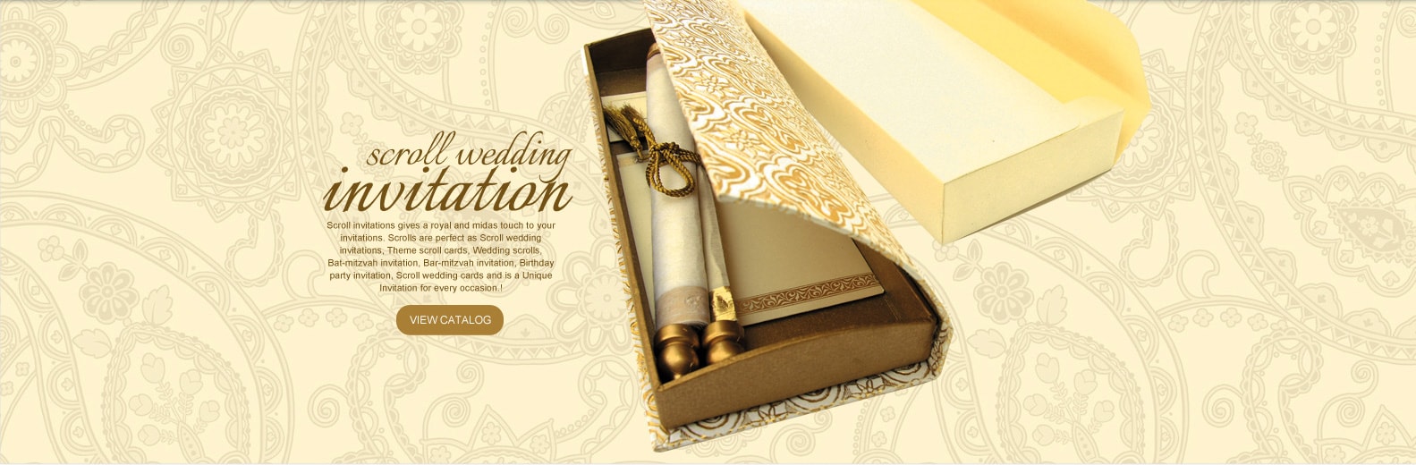 Invitation Program Scroll Wedding Cards