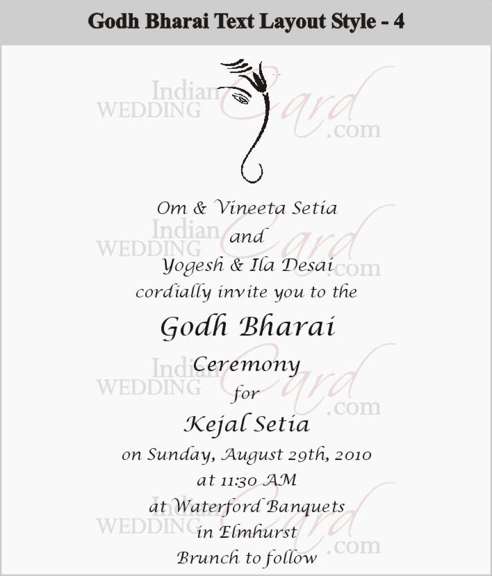 invitation for godh bharai