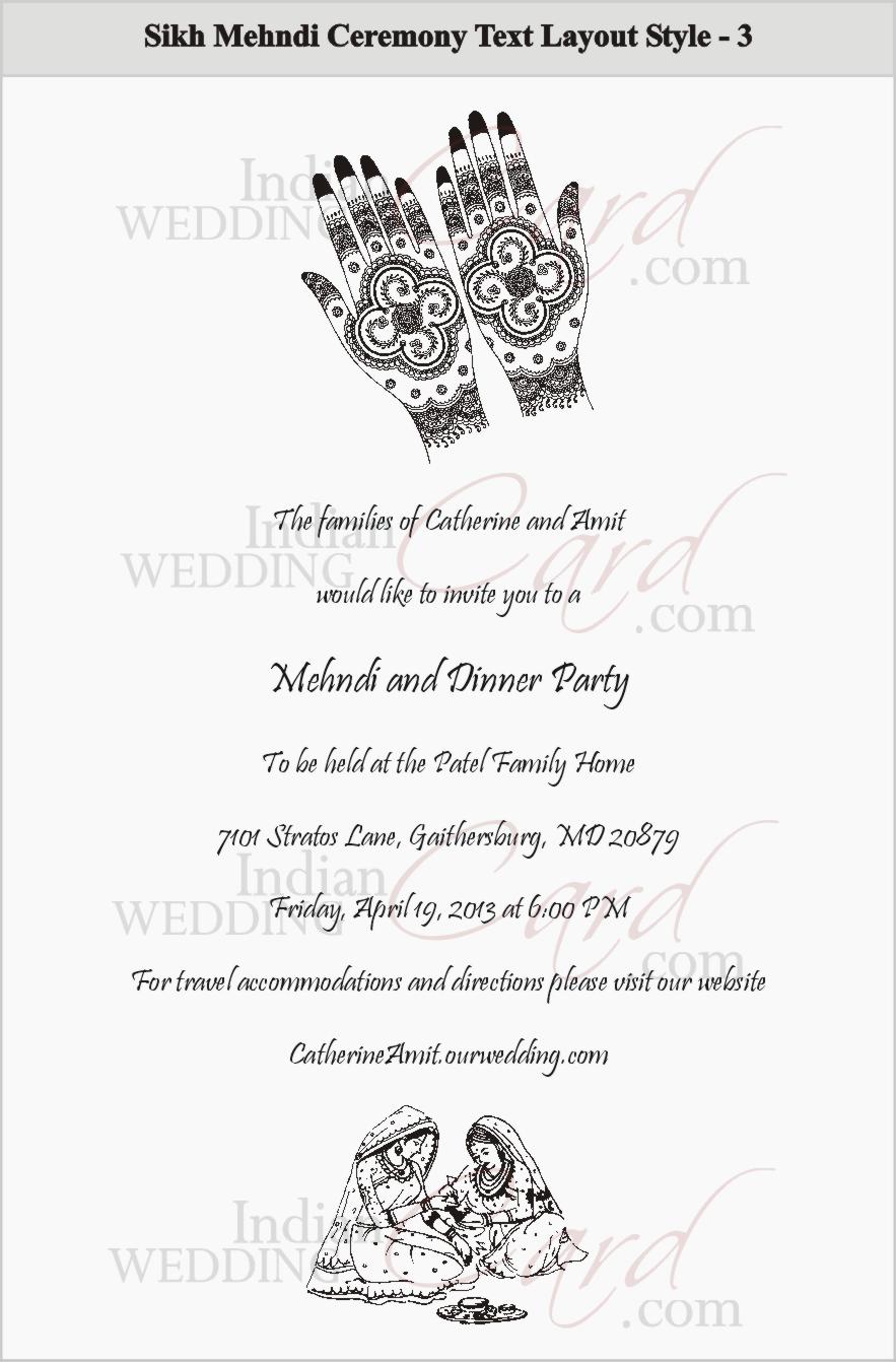 Free Mehndi Invitation template to personalize